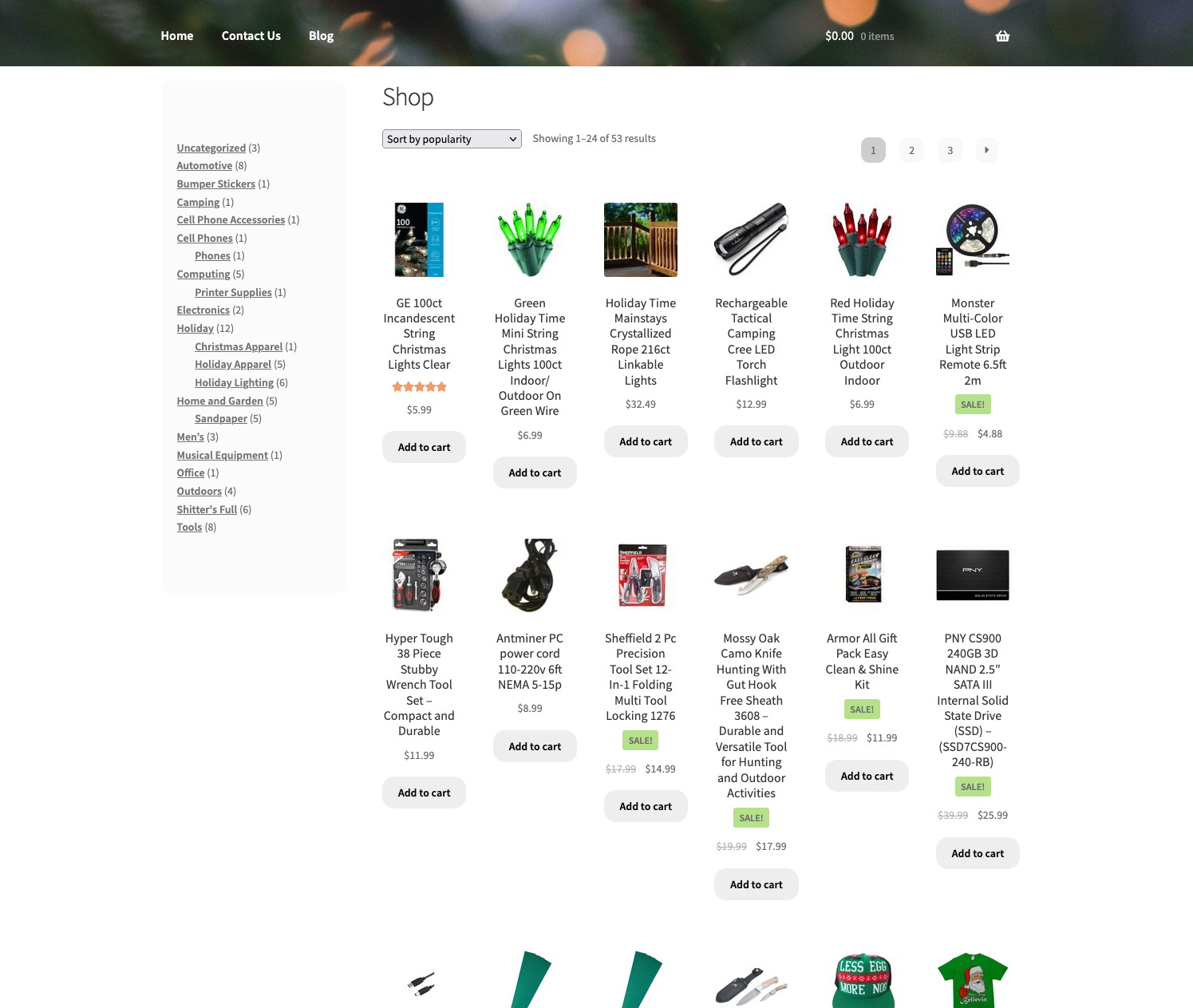 Griswold Lights Website